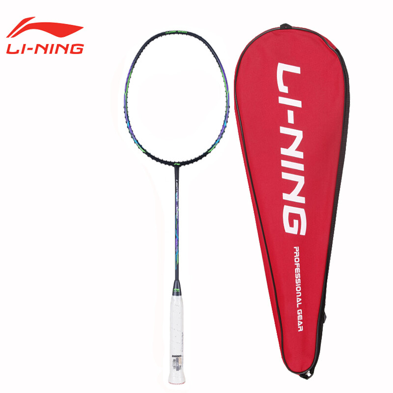 李宁(LI-NING) 羽毛球拍 高30磅3u疾速3000学生入门级全碳素训练单拍 AYPQ132-1 疾速3000 灰黑